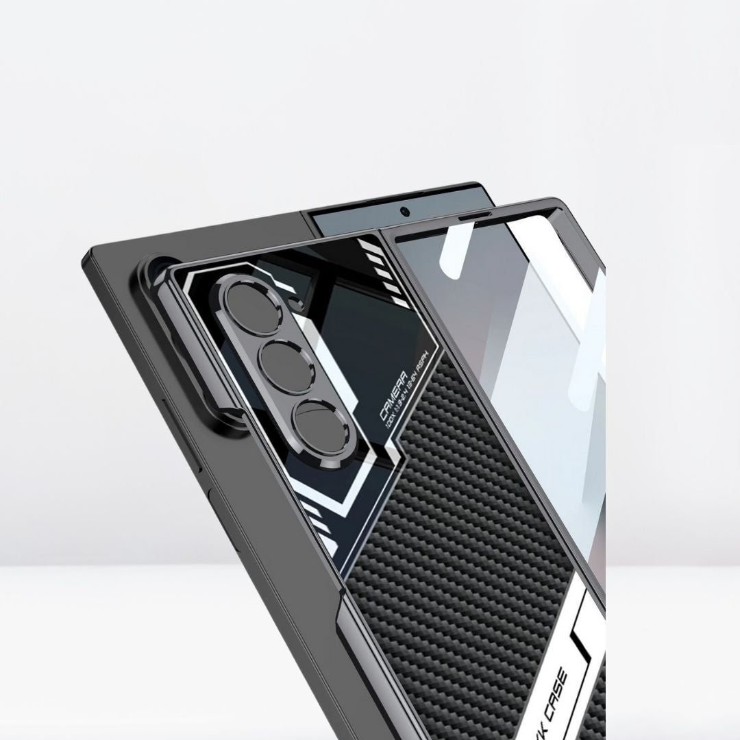 G.K.K Electroplated Sport Design Case With Front Glass for Samsung Galaxy Z Fold 6