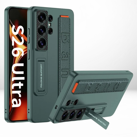 GKK Hard Shell PC Case with Wrist Band & Kickstand for Samsung Galaxy S26 Ultra