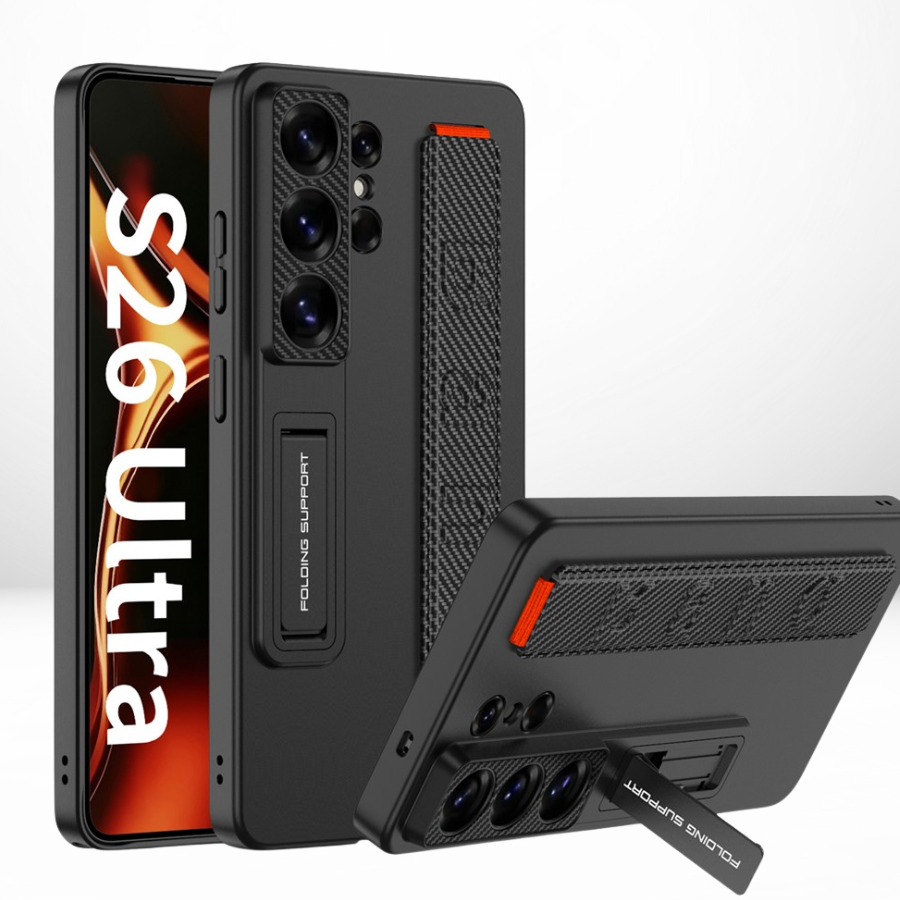 GKK Hard Shell PC Case with Wrist Band & Kickstand for Samsung Galaxy S26 Ultra