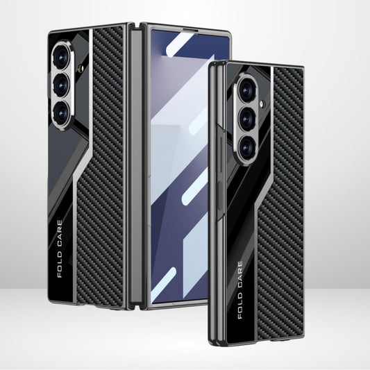 GKK Leather Lens Pro Case with Front Glass for Samsung Galaxy Z Fold6 & Fold7