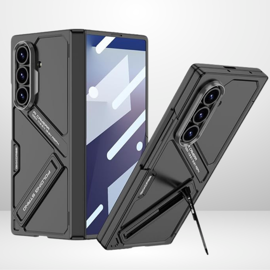 GKK PC Armour Case with Front Glass & Magnetic Hinge for Samsung Galaxy FOLD 8 Ultra