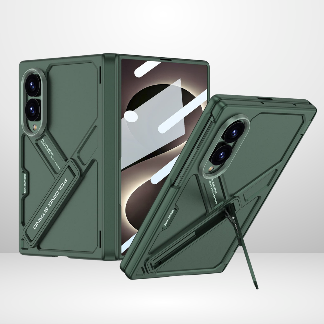 GKK PC Armour Case with Front Glass & Magnetic Hinge for Samsung Galaxy FOLD 8 WIDE