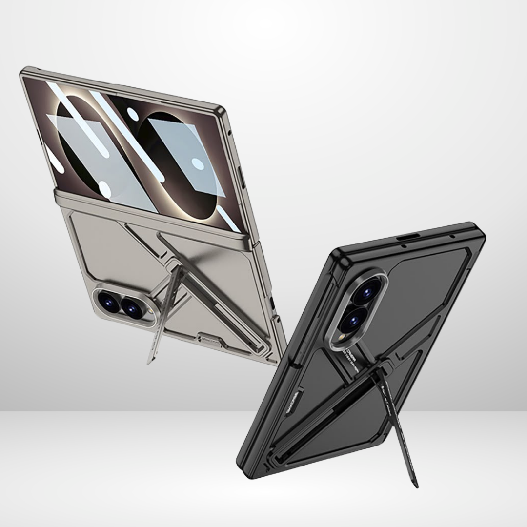 GKK PC Armour Case with Front Glass & Magnetic Hinge for Samsung Galaxy FOLD 8 WIDE
