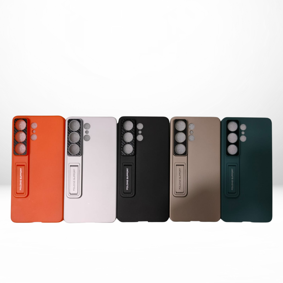 GKK Phantom Leather Stand Case with Hinge & Front Glass for Samsung Galaxy S26 Ultra