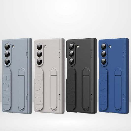 GKK Silicone Hegemony Series with Stand Band & Front Glass Case for Galaxy Fold 7