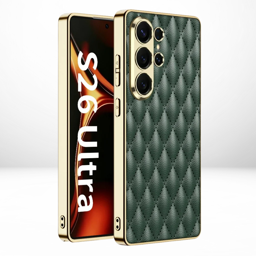 GKK Cushion Leather Case with Front Glass for Samsung Galaxy S26 Ultra