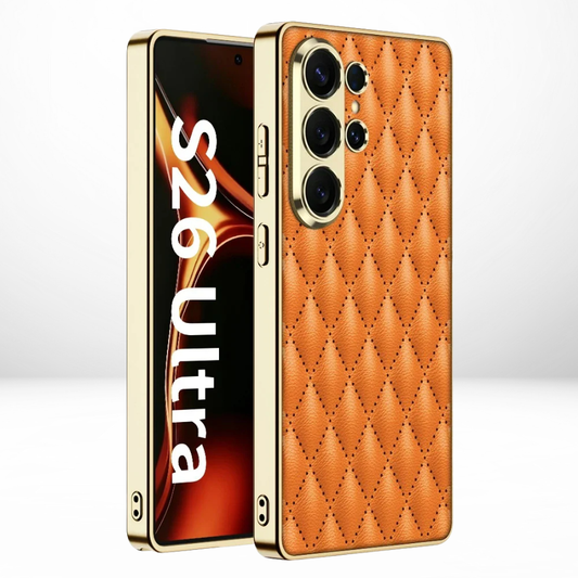 GKK Cushion Leather Case with Front Glass for Samsung Galaxy S26 Ultra