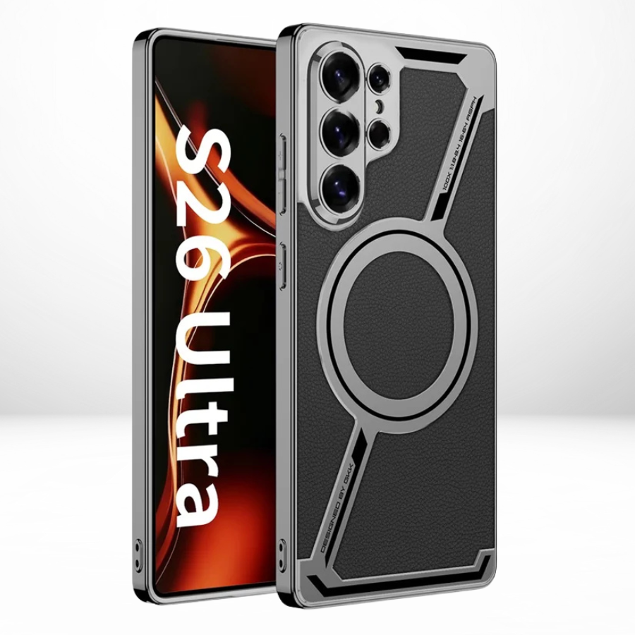 GKK Z Leather MagSafe Case with Front Glass for Samsung Galaxy S26 Ultra