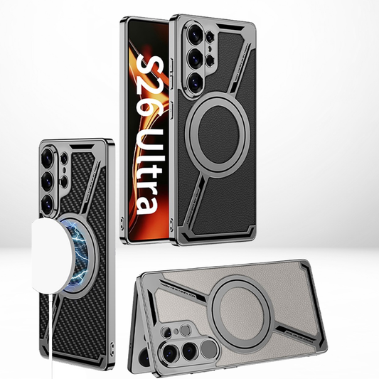 GKK Z Leather MagSafe Case with Front Glass for Samsung Galaxy S26 Ultra