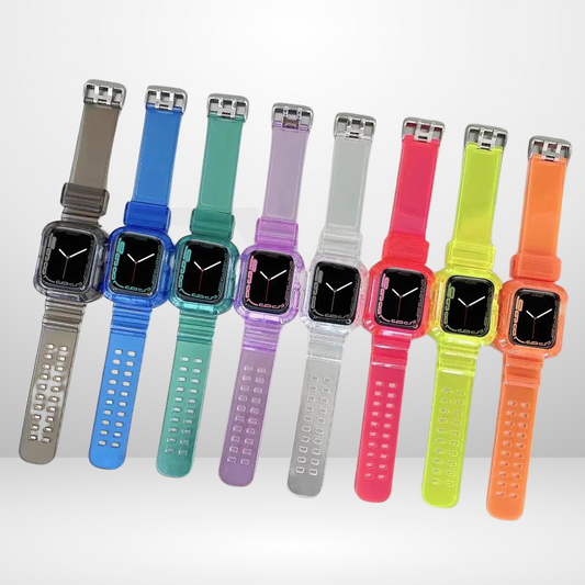 Glacier TPU Clear Sports Watch Band Strap for iWatch 42/44mm