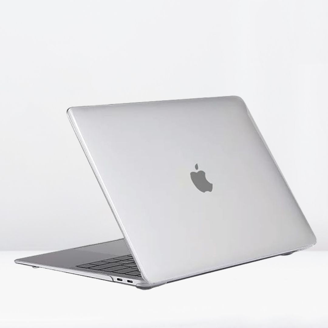 Hard Shell Sleek Protection case for MacBook Air 13 inch (1466) (Front & Back)(Transparent Clear)