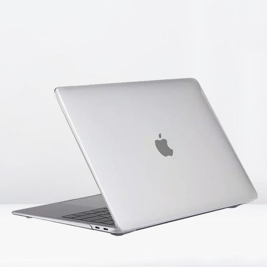 Hard Shell Sleek Protection case for MacBook M1 Air/Pro 13 inch (Front & Back) (Transparent clear)