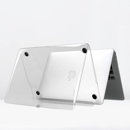 Hard Shell Sleek Protection case for MacBook M1 Air/Pro 13 inch (Front & Back) (Transparent clear)
