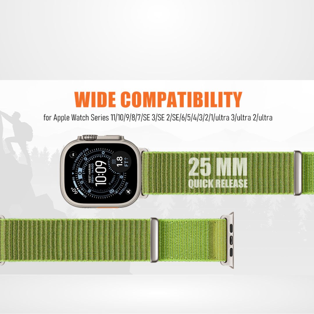Heavy Nylon Sports Strap for iWatch 38/40/41mm & 42mm (Series 10)