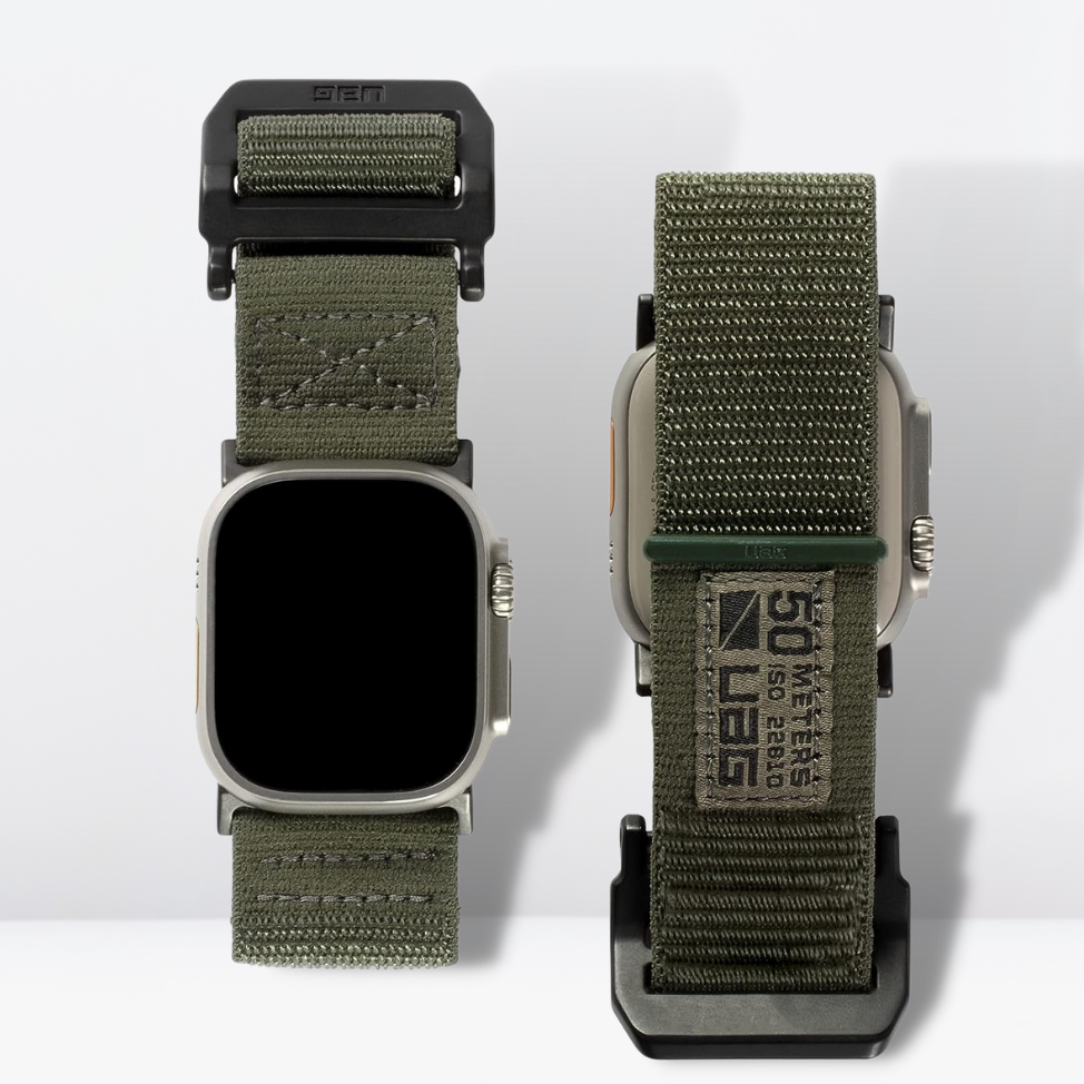 High Strength Nylon Strap for iWatch (Foliage Green Color) 42/44/45/49 MM