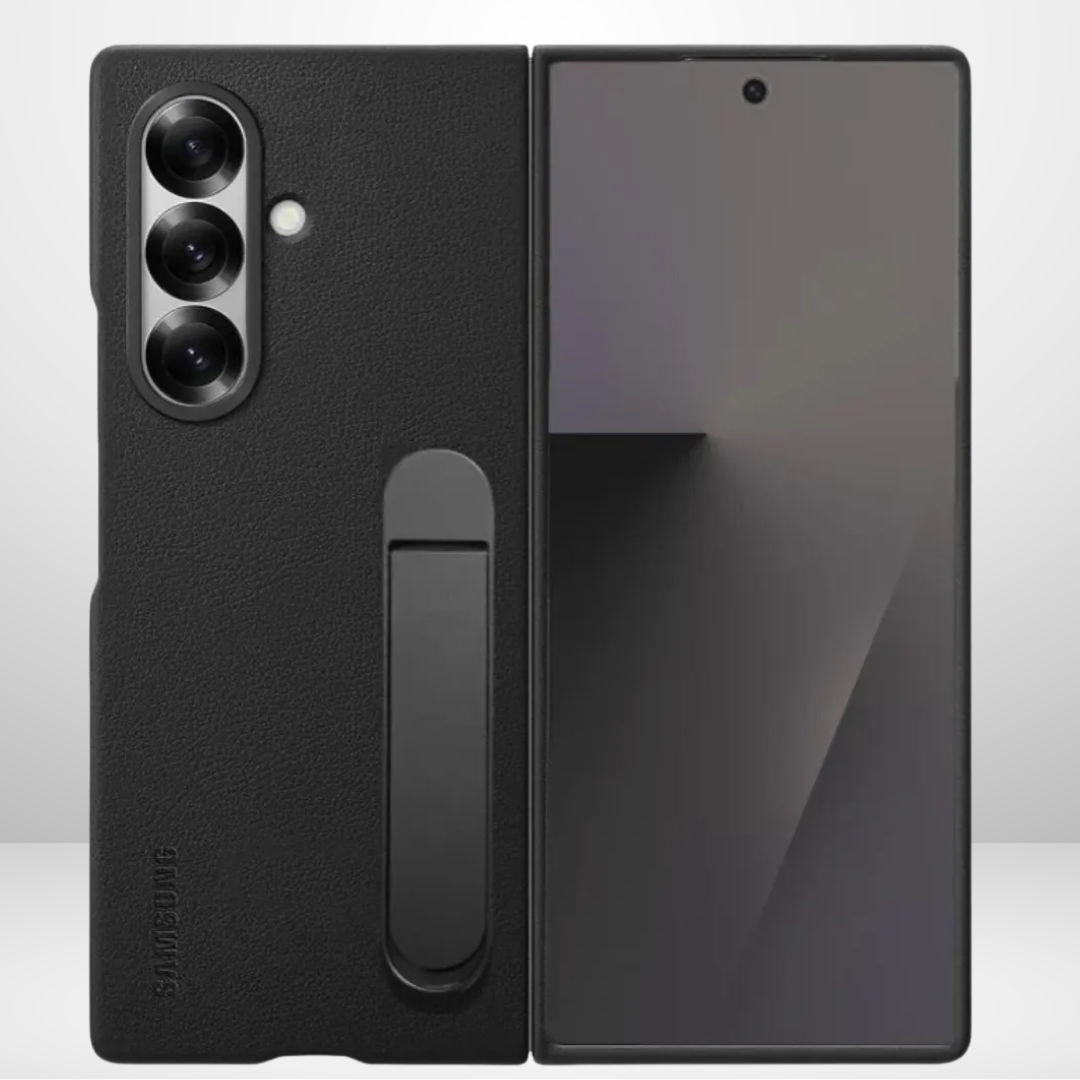KINDSUIT Leather Case with Metal Stand for Samsung Galaxy Z Fold8 Ultra