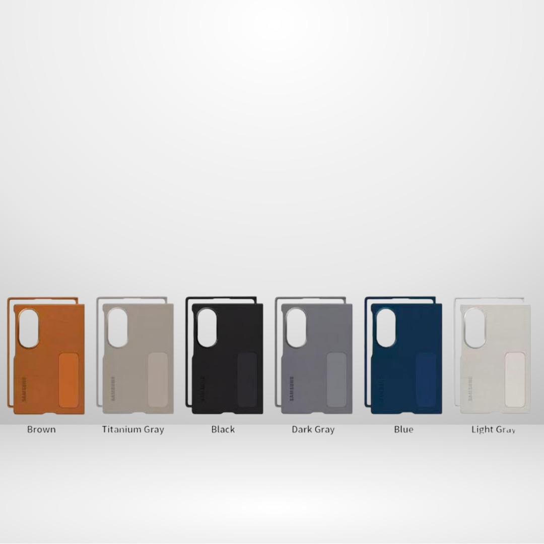 KINDSUIT Leather Case with Metal Stand for Samsung Galaxy Z Fold8 Wide