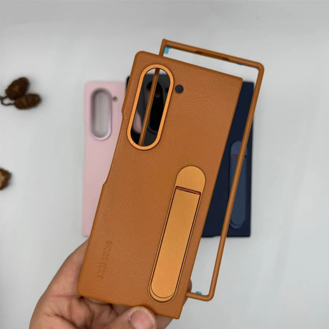 KINDSUIT Leather Case with Stand for Samsung Galaxy Z Fold 6