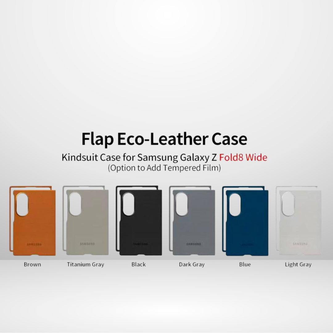 KINDSUIT Leather Case for Samsung Galaxy Z Fold8 Wide