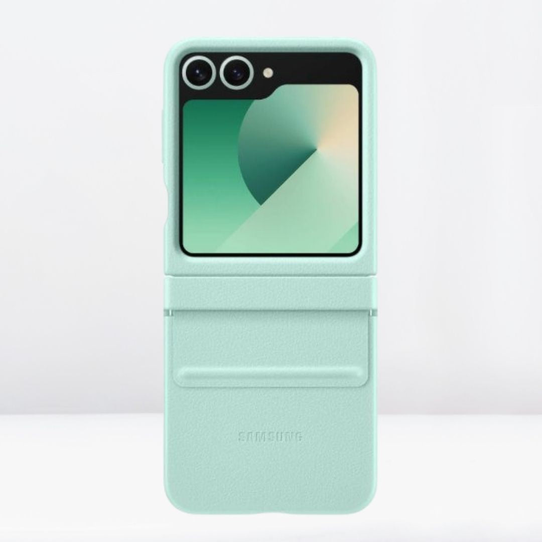 Kindsuit Leather Case for Samsung Galaxy Z Flip 6 (Mint Green)