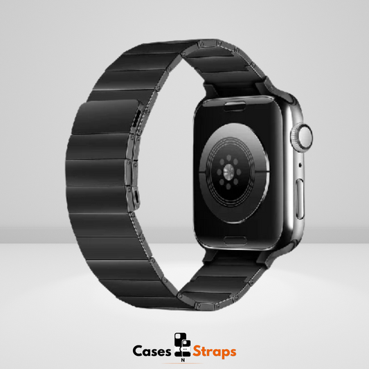 Luxury Black Metallic Magnetic Link Band For iWatch