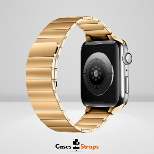 Luxury Gold Metallic Magnetic Link Band For iWatch
