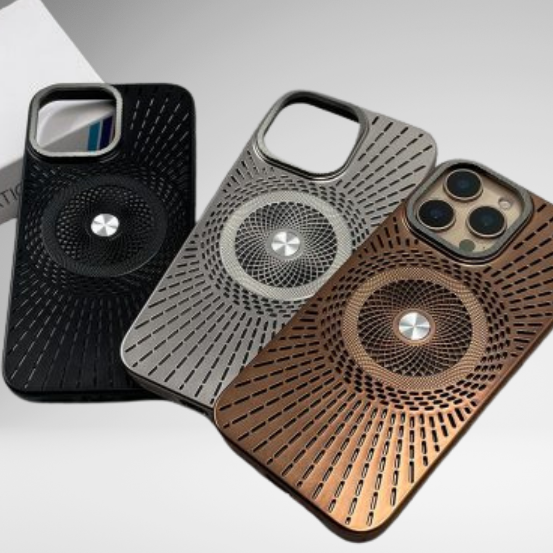 McDodo Spiral Metal Look Case for iPhone 16 Pro/16 Pro Max (Desert Brown)