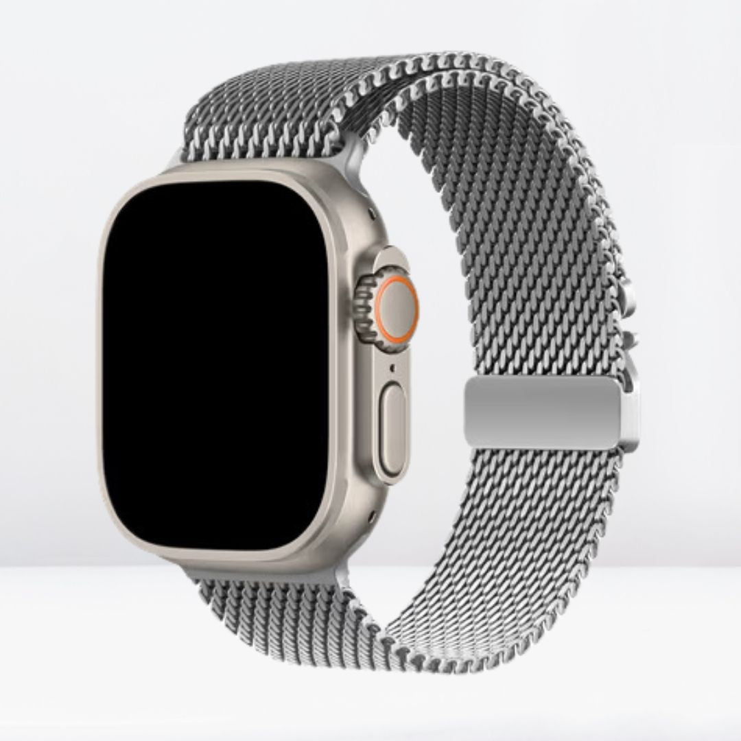 Milanese Loop Chain for iWatch 10 Series (44/45/49 MM) (SILVER)