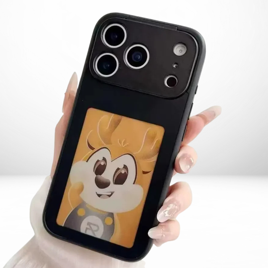 NFC DIY E-ink Screen Phone Case 17/ 17 Pro/ 17 Pro Max (Black)