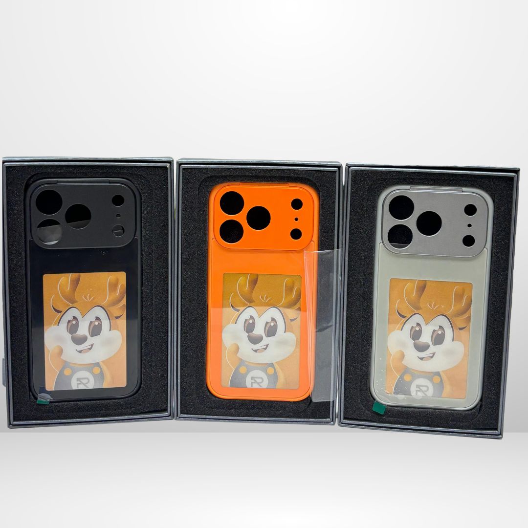 NFC DIY E-ink Screen Phone Case 17 Pro/ 17 Pro Max (Black)