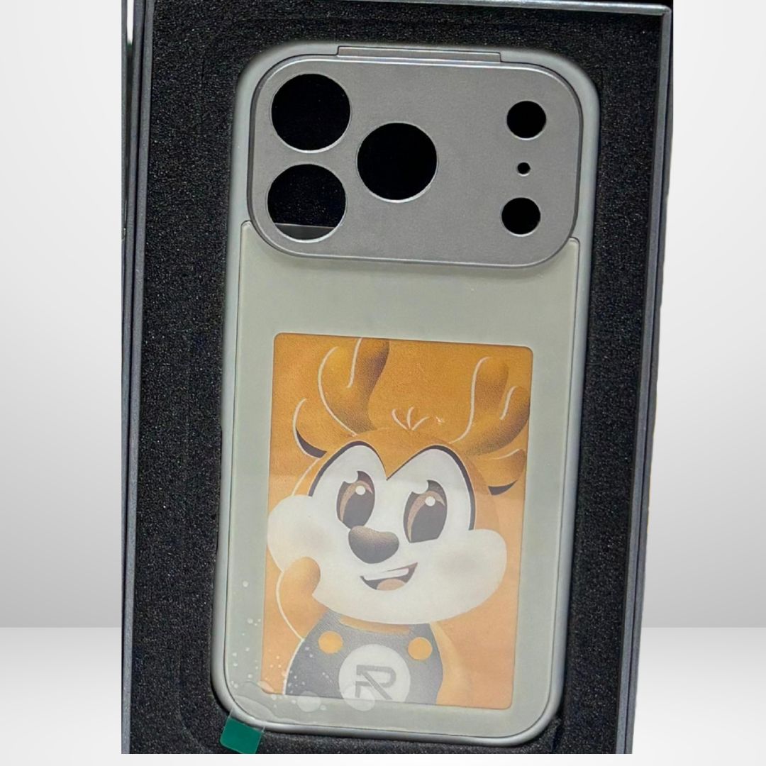 NFC DIY E-ink Screen Phone Case 17 Pro/ 17 Pro Max (Grey)