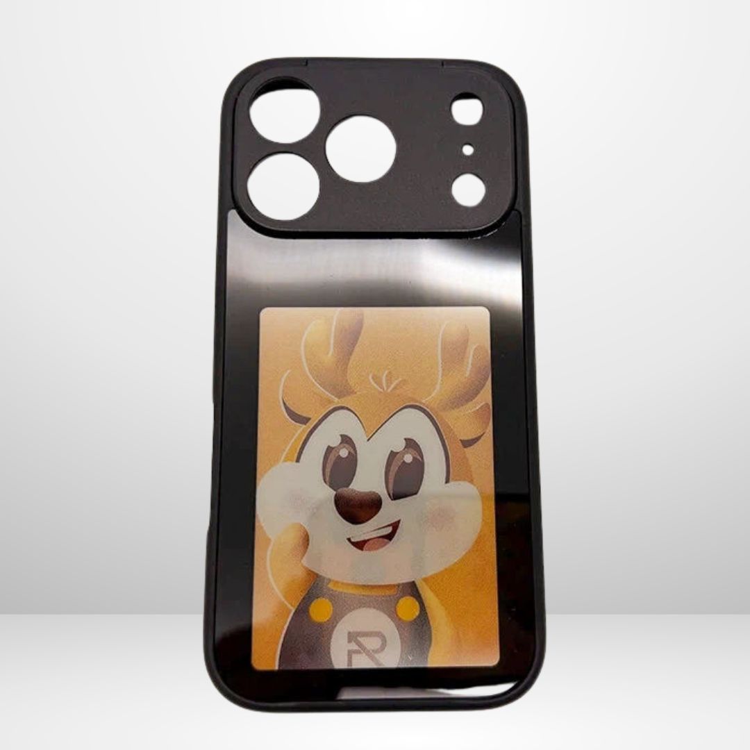 NFC DIY E-ink Screen Phone Case 17 Pro/ 17 Pro Max (Black)