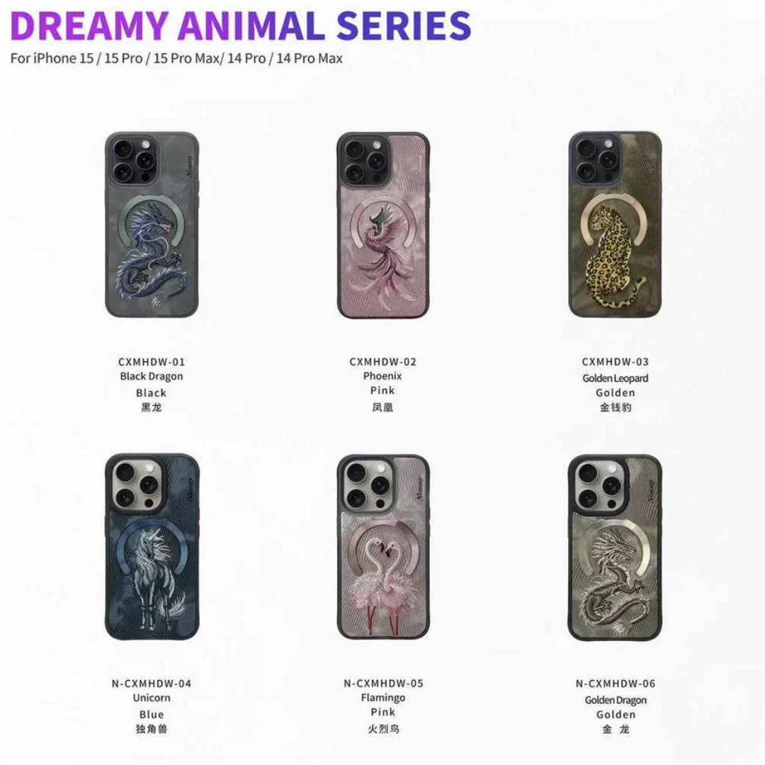 NIMMY Fantasy Animal Series with Metal Camera Ring for iPhone 16 Series