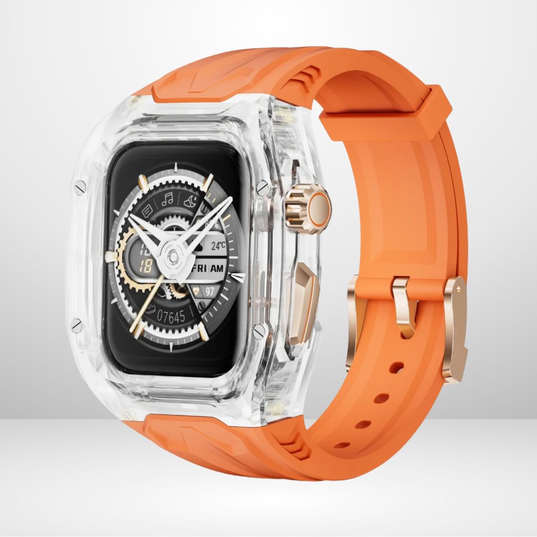 New Edition Silicone Strap Modification Kit for iWatch 44/45/49 MM (ORANGE)