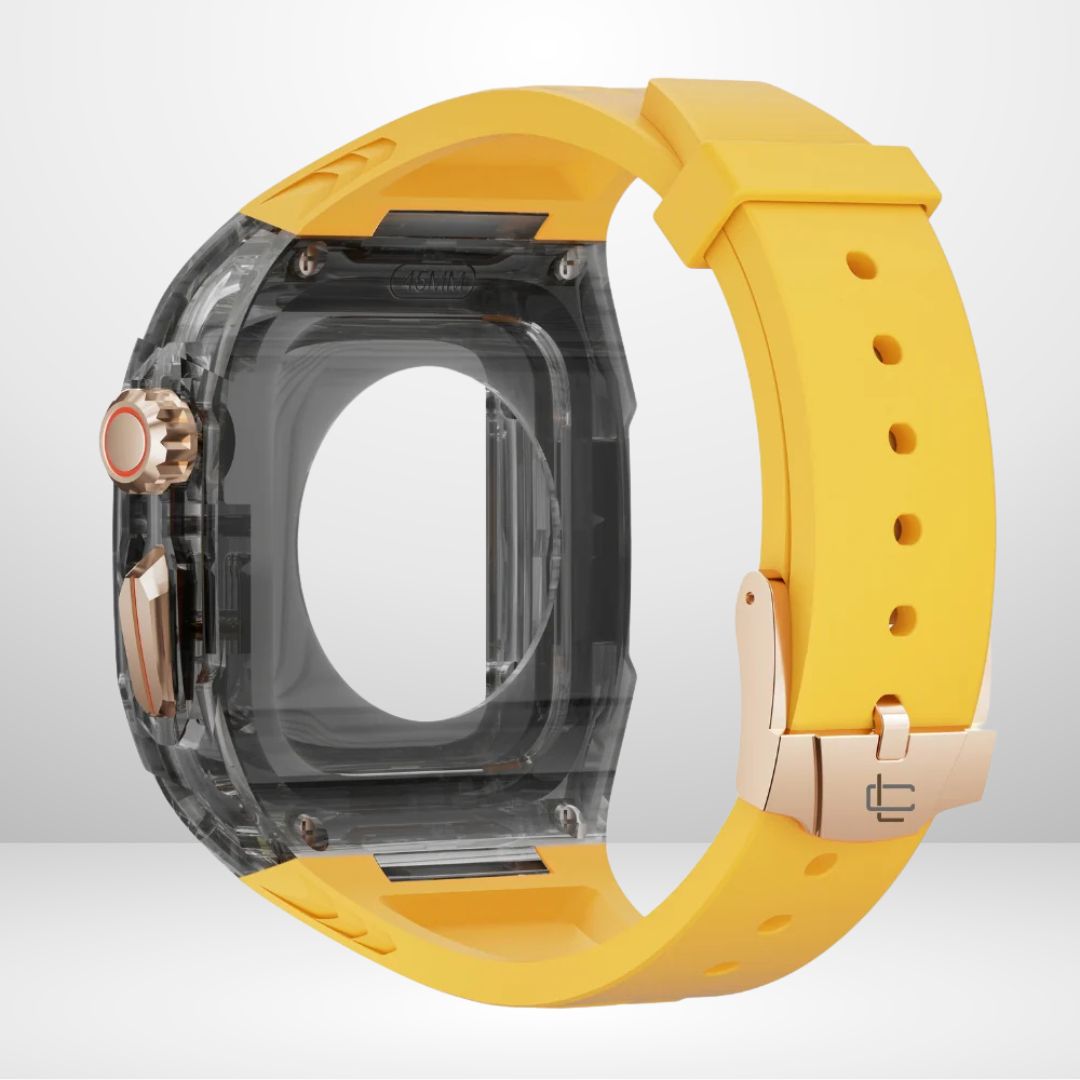 New Edition Silicone Strap Modification Kit for iWatch 44/45 MM (YELLOW)