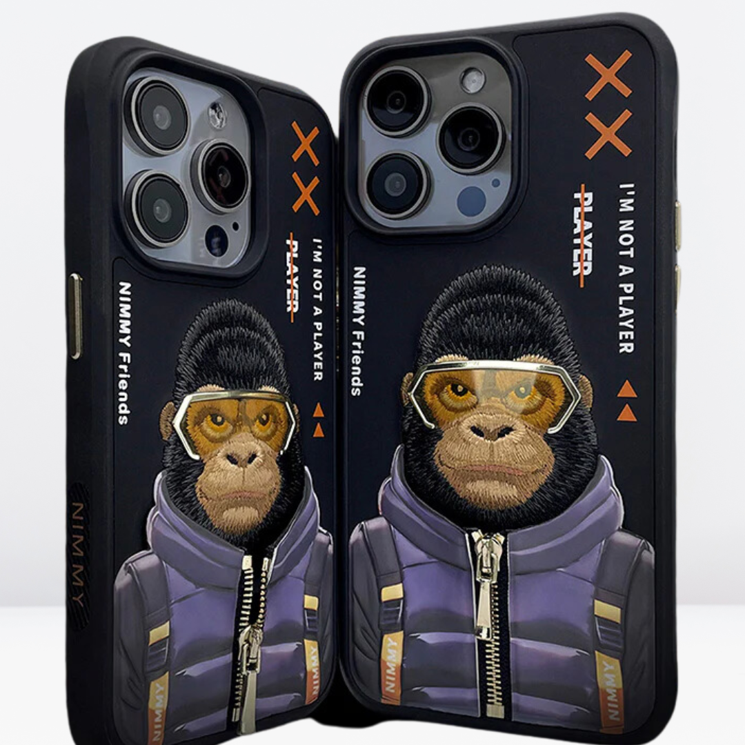 Nimmy Cool winter Jacket & 3D Embroidery Case for iPhone 15 Series