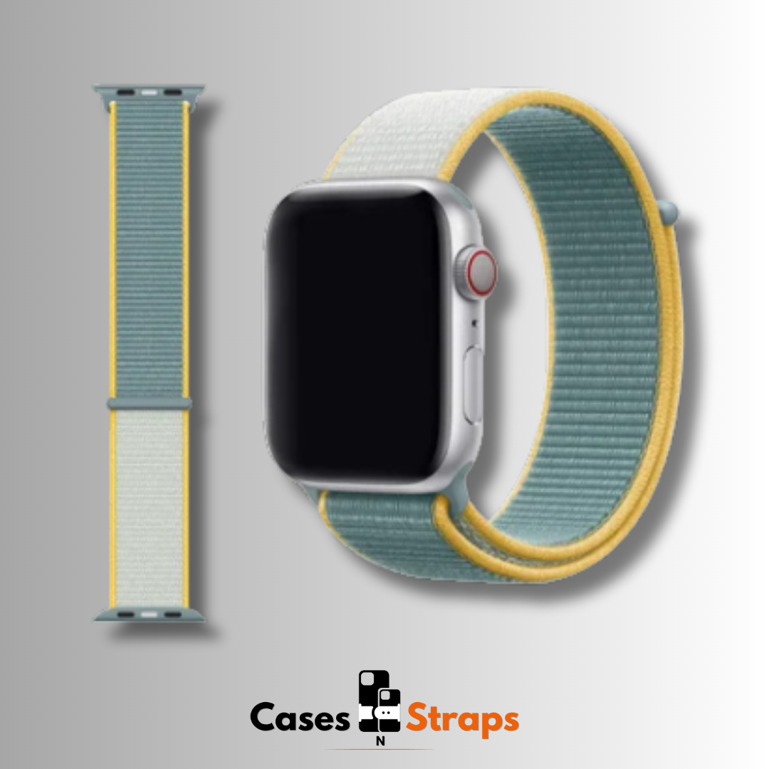 Nylon Sport Dual-Tone iWatch Strap (Teal Color)