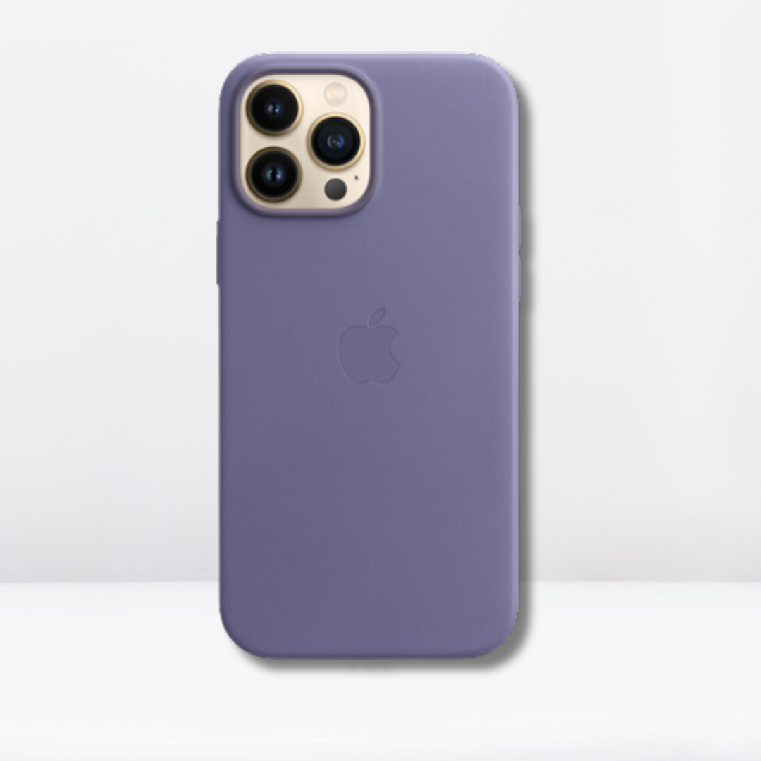 OG Leather Magsafe Case for iPhone 14/Pro/Pro Max (Wisteria Lavender)