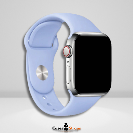 OG Silicone iWatch Strap Denim Light Blue Color