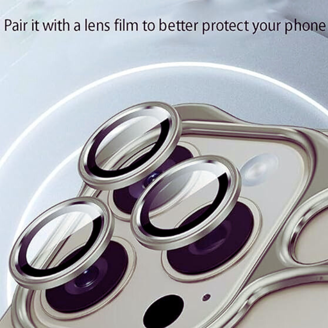 Premium Aluminum Alloy + Lens Glass Kit Case for iPhone 14/14Pro/14PM.