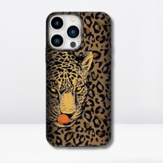 Premium Polo Prius Printed Animal Case Cover for iPhone 15 Pro/15 Pro Max. (Leopard)