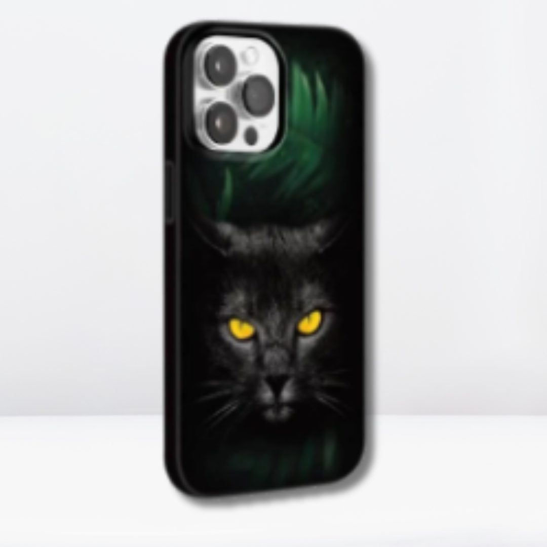 Premium Polo Prius Printed Animal Case Cover for iPhone 15 Pro/15 Pro Max. (Cat)