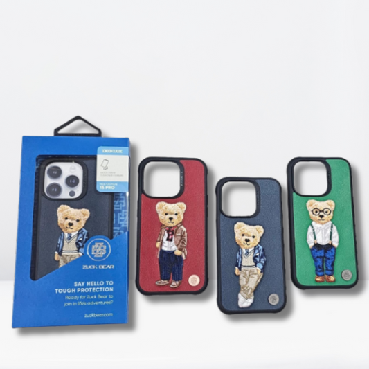 Premium Zuck Bear Series Back Case iPhone 15 Pro/Pro Max (London Classic)