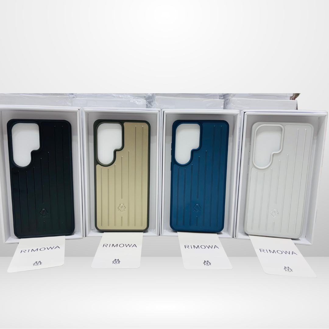 RIMOWA CASE WITH ALUMINIUM BACK AND SILICONE SIDE CASE for S26 Ultra