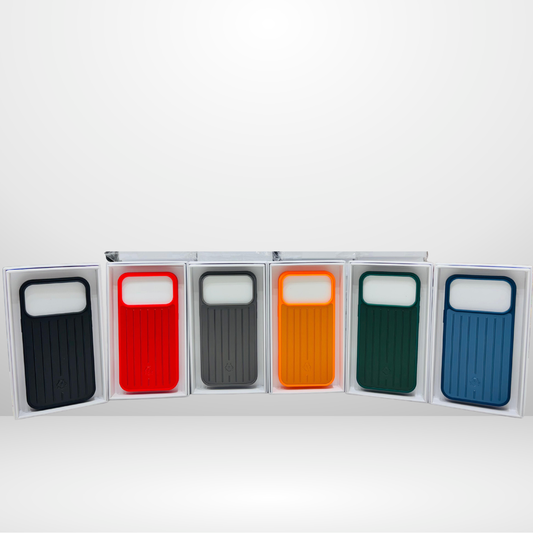 RIMOWA Style Case with Aluminium Back &amp; Silicone Sides for iPhone 17 Pro/17 Pro Max