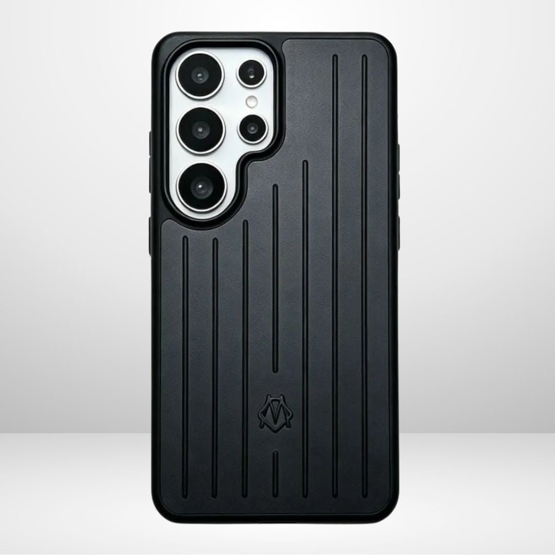 RIMOWA CASE WITH ALUMINIUM BACK AND SILICONE SIDE CASE for S26 Ultra