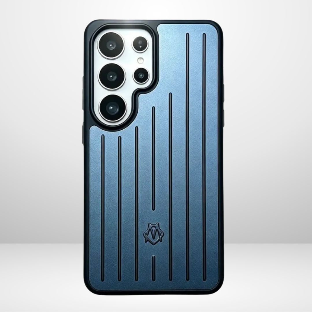 RIMOWA CASE WITH ALUMINIUM BACK AND SILICONE SIDE CASE for S26 Ultra