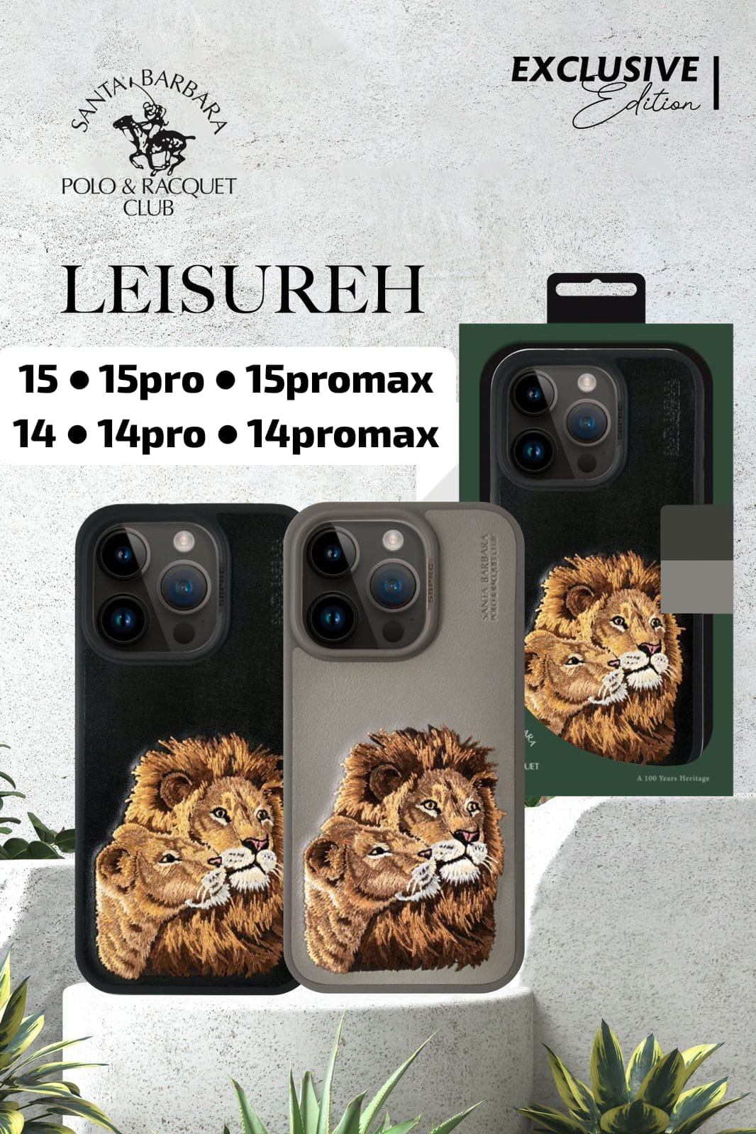 SB POLO Club Leather Exclusive Edition Case for iPhone 14/15 Series ( LEISUREH )