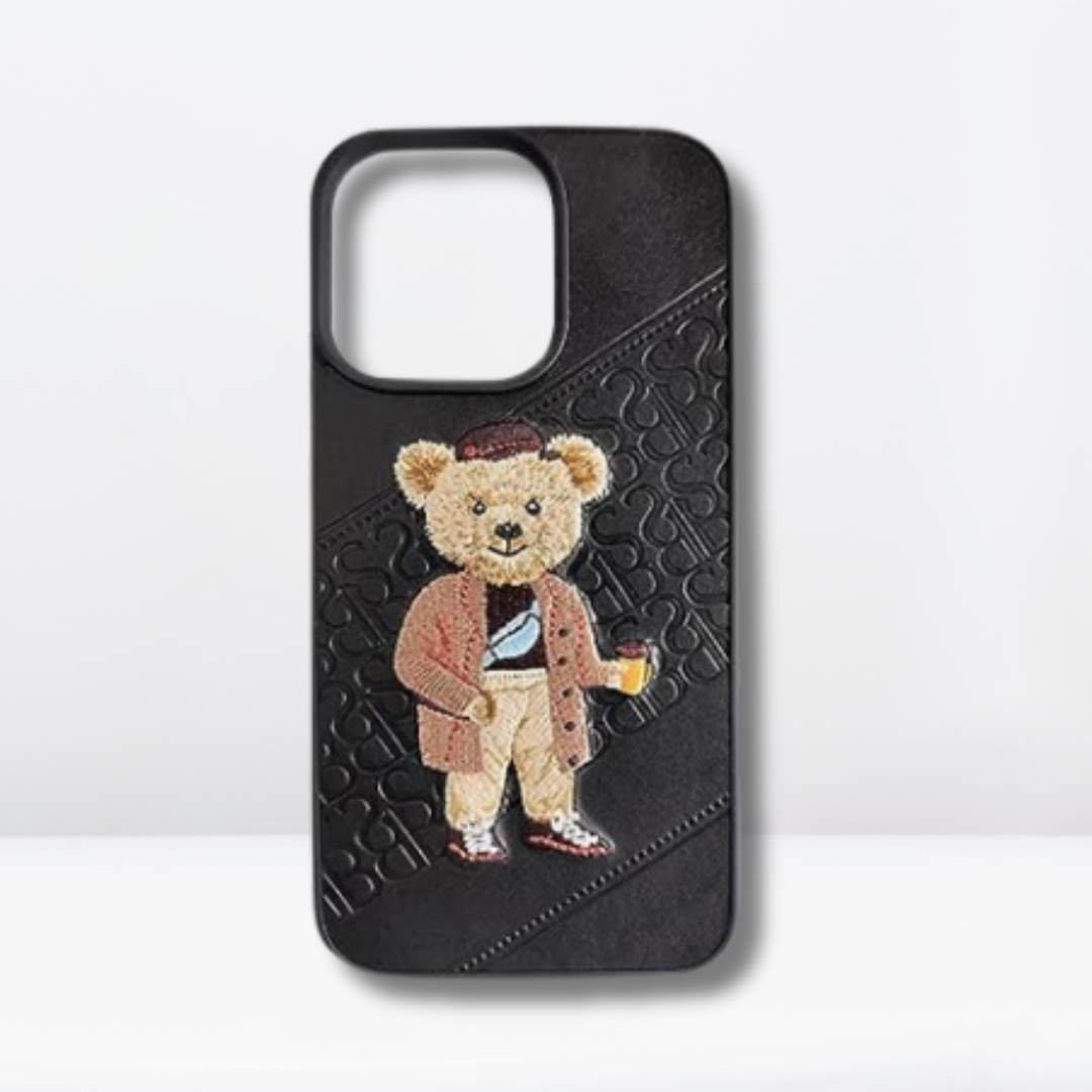 Louis Vuitton iPhone iPhone13/13 Pro Max Case with Cute Bear
