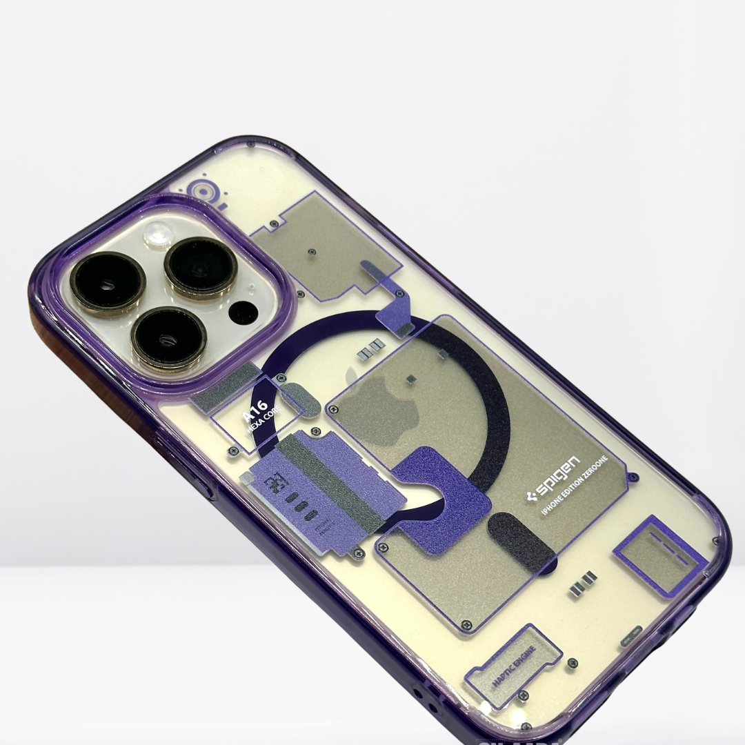 Haptic Engine Zero One Ultra Hybrid Magfit Back Case for iPhone (PURPLE)